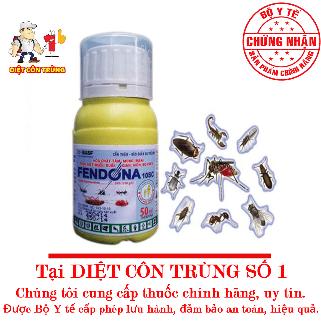 4 loại thuốc diệt gián tốt nhất hiện nay 5 Thuốc Diệt Côn Trùng Fendona 10SC 50ml