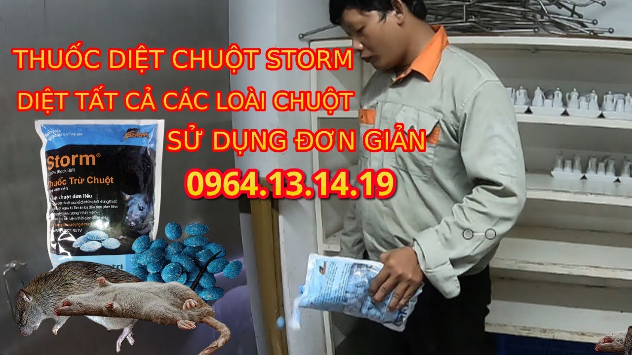 Bả thuốc diệt chuột sinh học storm dạng viên đặc trị diệt trừ chuột 10 thuốc diệt chuột sinh học storm