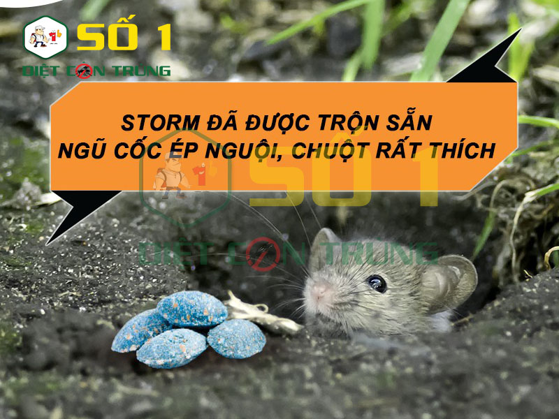 Thuốc diệt chuột sinh học Storm đặc trưng